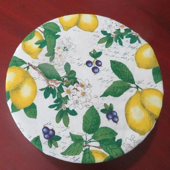 Lemon and Sunflower Reversible Kitchenaid Bowl Cover - Picture 3 of 6